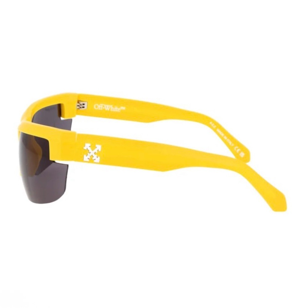 Off-White Toledo Sunglasses Yellow/Dark Grey O/S 75-14-125 NWT Full Inclusion - Picture 2 of 4